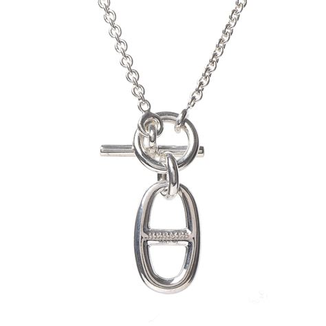 pendentif chaine d ancre hermes|Hermes diamond necklace.